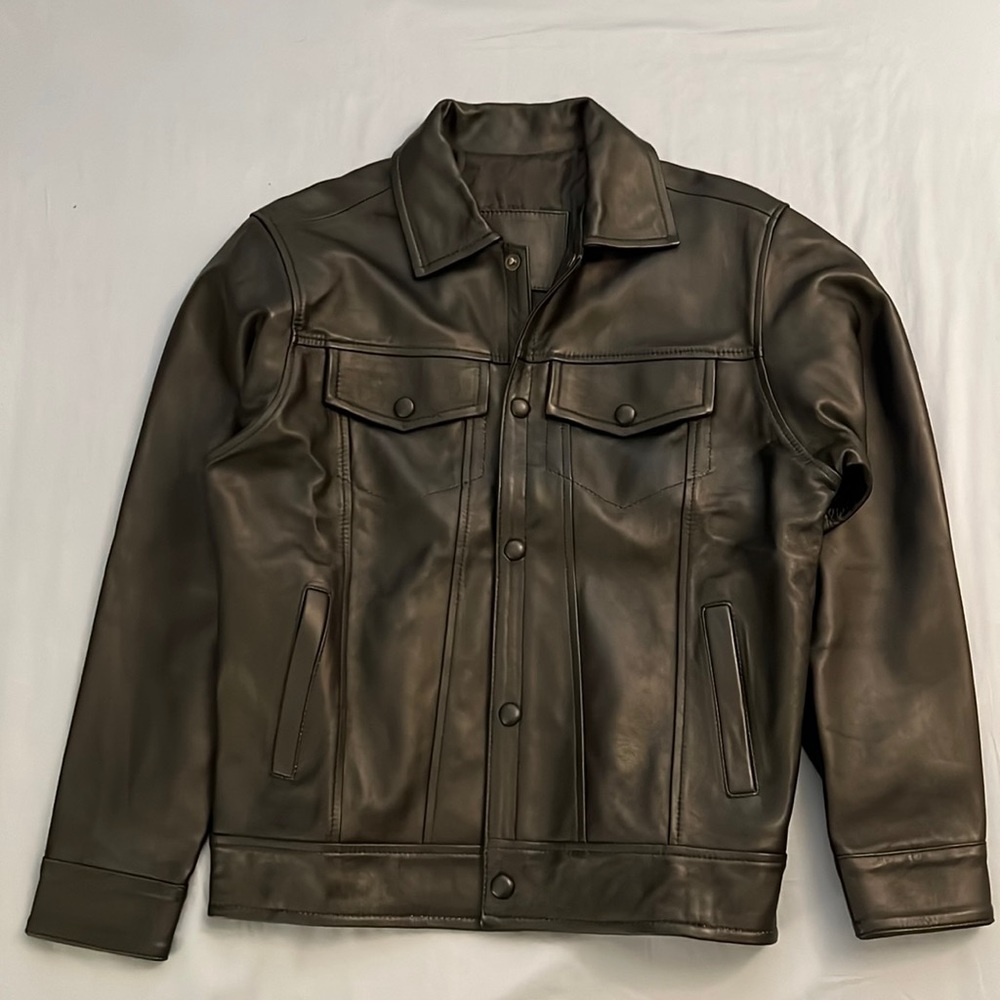 100% leather bottom Shirt/ Jacket